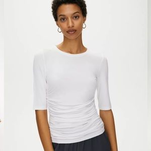 NWOT Babaton ruched Antares tee